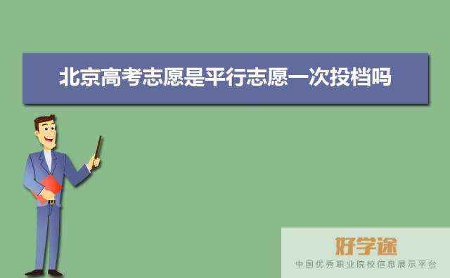 北京高考志愿是平行志愿一次投档吗(填报规则和录取顺序解读)